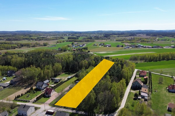 kielecki, Strawczyn, Korczyn, Działka budowlana z lasem  6300m2 Korczyn Gm. Strawczyn