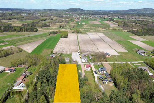 kielecki, Strawczyn, Korczyn, Działka budowlana z lasem  6300m2 Korczyn Gm. Strawczyn